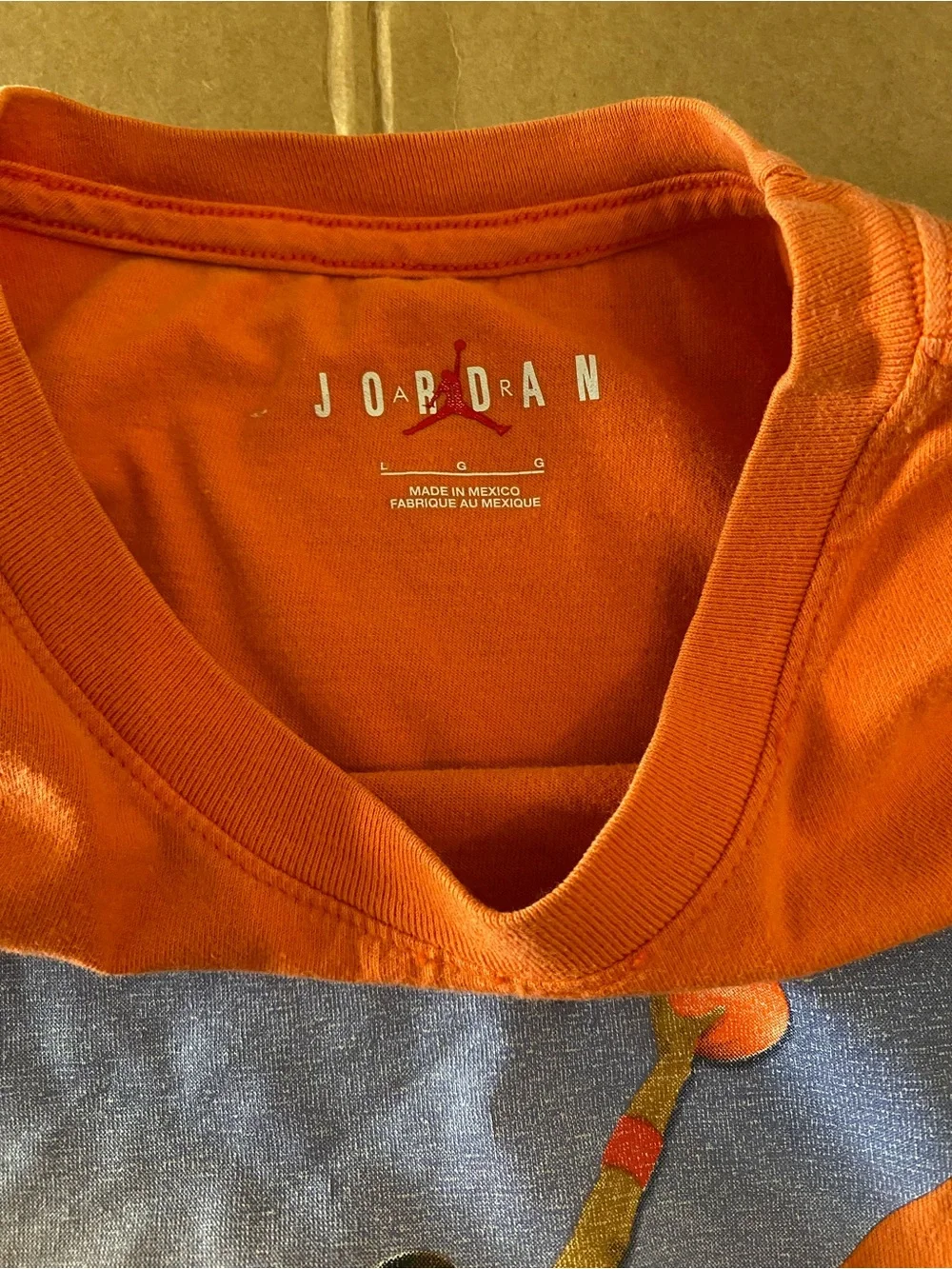Air Jordan Jumpman t-shirt Graphic Orange Men’s Size Large
